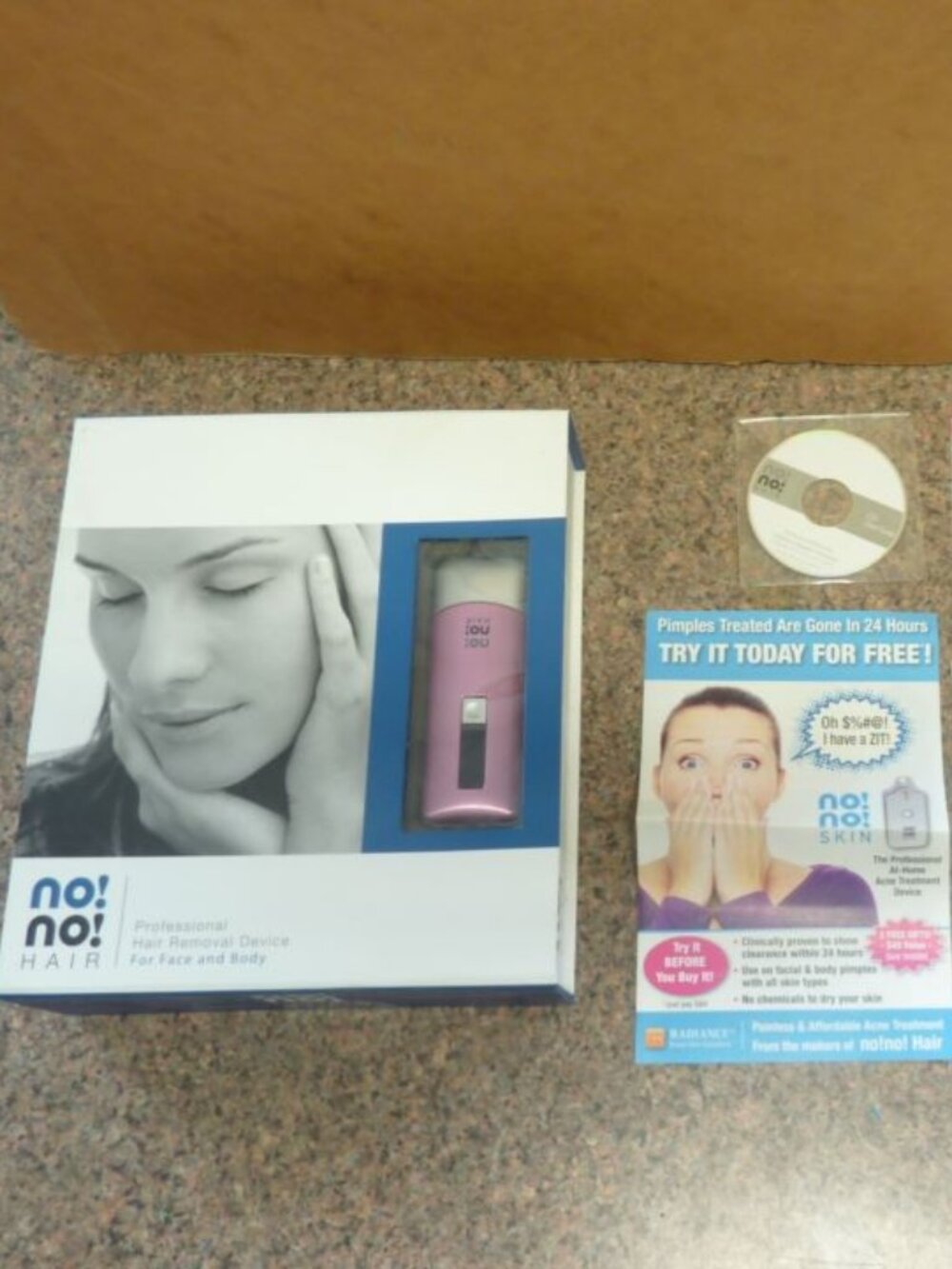no!no! Hair Professional Hair Removal Device Pink Face and Body 8800